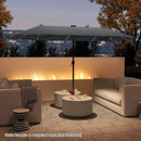 13 FT Double-Sided Patio Umbrella with Solar LED Lights by LJGDeals