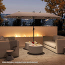 13 FT Double-Sided Patio Umbrella with Solar LED Lights by LJGDeals