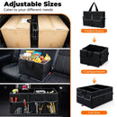 13 Gallon Car Trunk Organizer with Removable Divider and 6 Pockets-Black by LJGDeals