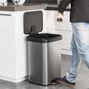 13.2 Gallon Step Trash Can with Soft Close Lid and Deodorizer Compartment by DirectDeals