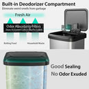 13.2 Gallon Step Trash Can with Soft Close Lid and Deodorizer Compartment by LJGDeals