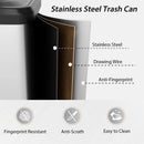 13.2 Gallon Step Trash Can with Soft Close Lid and Deodorizer Compartment by LJGDeals