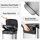 13.2 Gallon Step Trash Can with Soft Close Lid and Deodorizer Compartment by LJGDeals