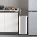 13 Gallons Automatic Garbage Can with Rectangular Infrared Motion Sensor-Sliver by LJGDeals