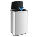 13 Gallons Automatic Garbage Can with Rectangular Infrared Motion Sensor-Sliver by LJGDeals
