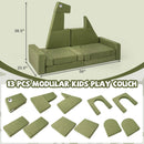 13 Pieces Modular Kids Play Couch for Inspiring Creativity by LJGDeals