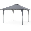 13 X 13 FT Pop up Gazebo with Portable Carrying Bag 8 Stakes and 4 Wind Ropes by LJGDeals