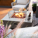 Ashton Fire Pit Tempered Clear Glass Wind Screen