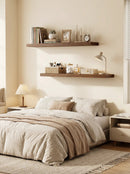 Floating Shelves Set of 4 – 15.8" Wall Shelves with Invisible Brackets by 2Dropme