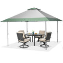 13 x 13 Feet Pop-Up Patio Canopy Tent with Shelter and Wheeled Bag-Gray by LJGDeals