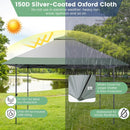 13 x 13 Feet Pop-Up Patio Canopy Tent with Shelter and Wheeled Bag-Gray by DirectDeals