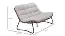 Patio Loveseat Sofa with Luxury Thick Cushion by HouseOfZazla
