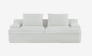 Nimbus - Oversized Full Foam 4 Seater Couch For Living Room Upholstered In Soft, Wide Armrests by HouseOfZazla