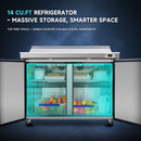 Orikool 48 Inch Sandwich & Salad Prep Table