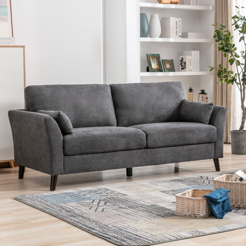 Damian - Woven Fabric Sofa, photo 2 of 10