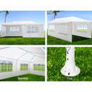 Wedding Party Canopy Tent Outdoor Gazebo With 6 Removable Sidewalls - White by Unique Piece Furniture