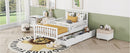 Platform Bed With Guardrails On Both Sides And 2 Storage Drawers by HouseOfZazla