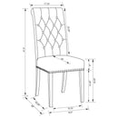 Tufted Rolled Backrest Side Chairs (Set of 2) by HouseOfZazla