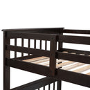 Stairway Bunk Bed With Storage And Guard Rail For Bedroom by HouseOfZazla
