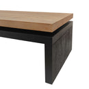 Coffee Table Rectangular Center Table For Living Room - Black / Natural / Multi / Natural Multi / Natural Wood / Natural Wood Wash by HouseOfZazla