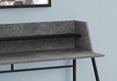 Computer Desk for Home Office with Marble Look and Storage Shelves by HouseOfZazla