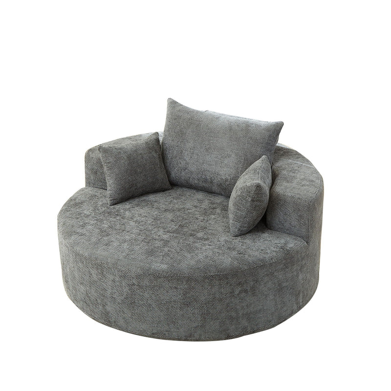 Single Sofa, Sleeper Chair For Living Room - Gray, photo 2 of 12
