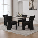 Armless Curved Back Accent Chairs by HouseOfZazla