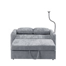 Modern Loveseat Pull Out Sofa Bed With Adjustable Backrest, Two Cup Holders, A Phone Holder, Three Charging Ports And Side Storage Pockets For Living Room by HouseOfZazla