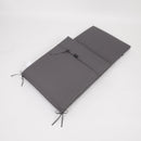 2-Piece Outdoor Chaise Lounge Cushion Set, Grey