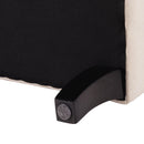 Kathy - Roll Arm Entryway Accent Bench - Sky Neutral Beige by HouseOfZazla