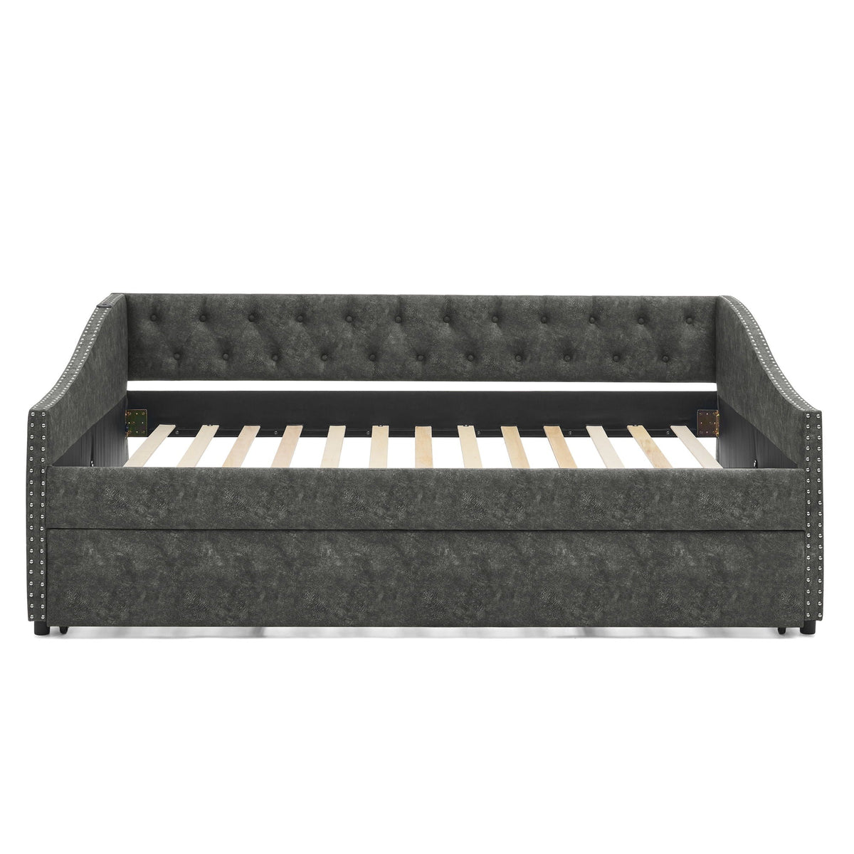 Upholstered Daybed With USB Charging & Pull Out Bed, photo 2 of 40