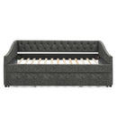 Upholstered Daybed With USB Charging & Pull Out Bed by HouseOfZazla