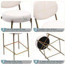 29'' Upholstered Velvet Bar Stools with Backrest & Footrest - Set of 2 by HouseOfZazla