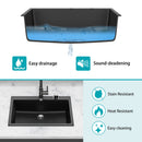 Quartz Kitchen Sink, Granite Composite, Drop In Sink With Durable Design by HouseOfZazla