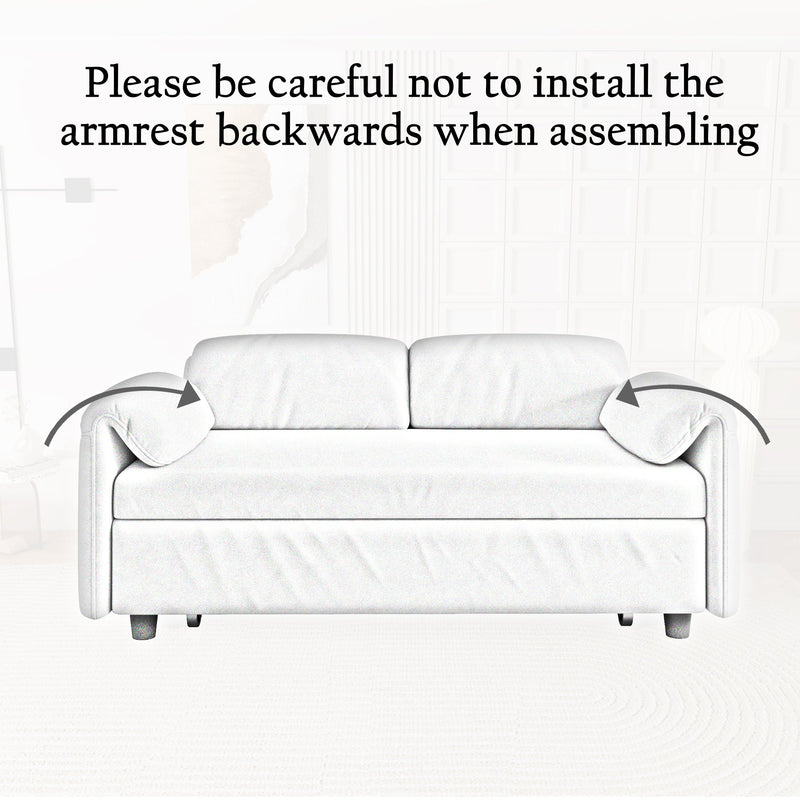 54 "yellow sofa Sofa bed dual purpose living room retractable bed velvet