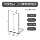 Goodyo - Frameless Glass Shower Door Bifold by HouseOfZazla