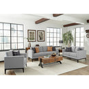 Saba - Upholstered Chair With Reversible Cushions - Gray by HouseOfZazla