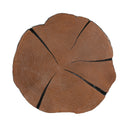 Irregular Coffee Table, 27" Modern MGO Top with Natural Wood & Black Metal Base by HouseOfZazla