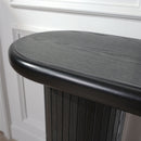 Fluted Cylinder Console Table - Black by HouseOfZazla