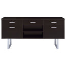 Lawtey 5-drawer Home Office Storage Credenza Cappuccino