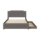 Upholstered Platform Bed With Trundle And 2 Sets Of USB Ports On Each Side, Fabric by Unique Piece Furniture