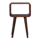 Minimalist Open Curved Nightstand