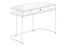 Computer Desk For Home Office, Laptop, Storage Drawers, Contemporary And Modern - White by HouseOfZazla
