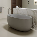 47'' Freestanding Bathtub Resin Stone Soaking Bathtub