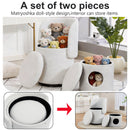 Barrel Chair & Built In Storage, 360° Swivel - Beige by HouseOfZazla