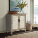 Driscoll - 2 Door Cabinet With Floral Design - Reclaimed Natural by HouseOfZazla