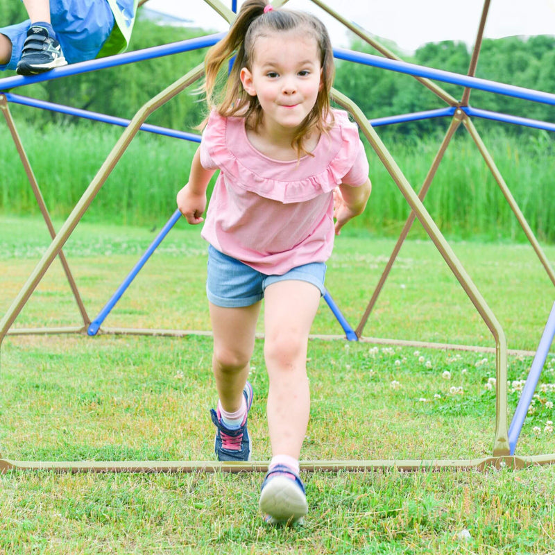 13FT Kids Climbing Jungle Gym Geometric Playground Dome Tower, 1000LBS (SAK83512)