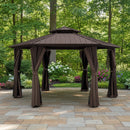[13X15FT] Alora Hardtop Hexagonal Gazebo With Curtains And Netting [No Furniture] (SAK60713) by SAKSBY WHOLESALE