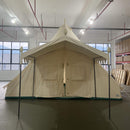[13X19FT] Extra Large Heavy-Duty Outdoor Four Seasons Glamping Canvas Bell Yurt Tent (SAK45688)