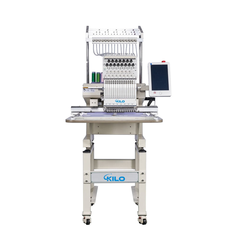 [13X20"] 15-Needle Commercial Embroidery Machine With LCD Touchscreen And Laser Positioning (SAK57613)